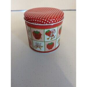 Vintage Strawberry Shortcake American Greetings 1980 Tin with Lid